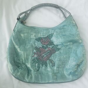 Vintage Y2K Ed Hardy XL Hollywood Shoulder Bag